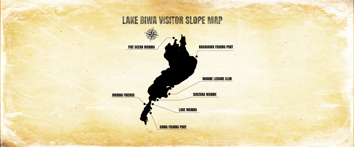 琵琶湖のバス釣りのスロープマップを制作しました